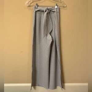 Anthropologie Black and White Gingham Pants